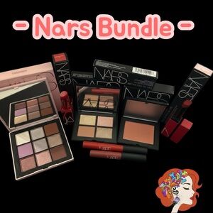HP NARS Bundle: Eyeshadow/Lipstick & Lip pencils blush Set with Red & Pink Hues